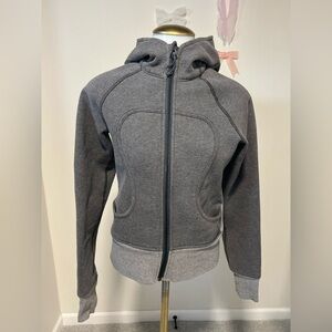 lululemon Old Rare Scuba Fleece Zip-Up  Two Tone Gray Jacket